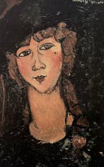 Modigliani Amedeo (1884 - 1920) - Portrait de lolotte, Antiek en Kunst