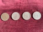Nederland. Juliana. 2 1/2 Gulden 1959/1962, 4 stuks (Zonder, Postzegels en Munten, Munten | Nederland