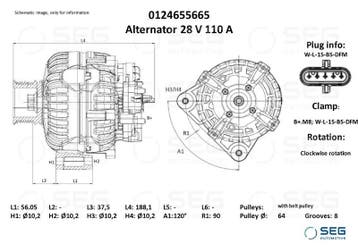 *Dynamo Mercedes-Benz 110A, Verzenden, Nieuw