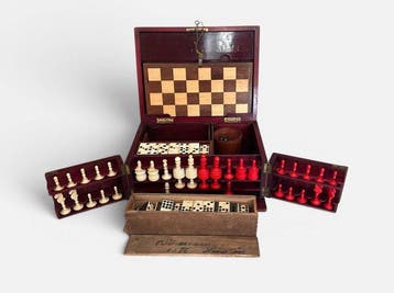Schaakspel - Historisches Spielset mit Schach [Games