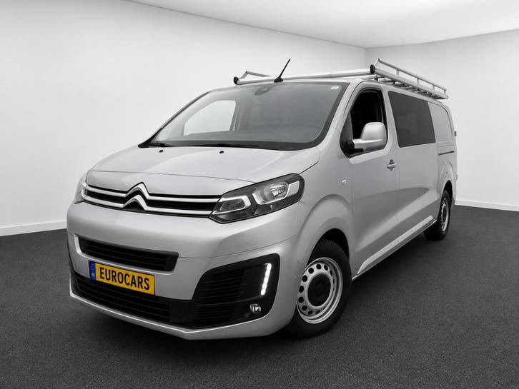 Citroën Jumpy 2.0 BlueHDI 120 XL Driver DC, Auto's, Bestelauto's, Lease, Overige kleuren, Automaat, Financial lease, Zilver of Grijs