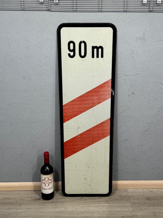 Verkeersbord - Plaque - Metaal, Antiek en Kunst, Antiek | Wandborden en Tegels