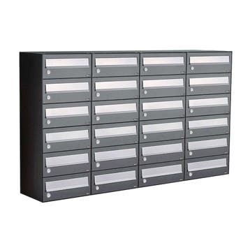Brievenbusunit Hive set wand 4-breed, 6-hoog - antraciet, Verzenden, Nieuw