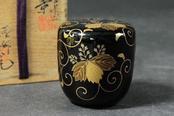 Theekistje / doosje - Yamanaka lakwerk-theedoos – Maki-e