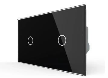 Livolo Touch LED Dimmer – Zwart | 1+1 | Smart Schakelaar, Ophalen of Verzenden, Nieuw, Schakelaar