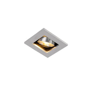 Smart inbouwspot aluminium incl. WiFi GU10 kantelbaar - Qure, Verzenden, Nieuw, Modern