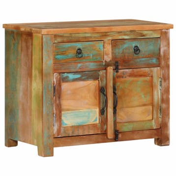 vidaXL Dressoir 68x35x55 cm massief gerecycled hout, Verzenden, Nieuw, 50 tot 100 cm, 25 tot 50 cm