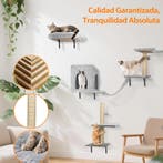 Klimwand katten 6-delige set, 2 kattenhuisjes met stabiele k, Verzenden, Zo goed als nieuw