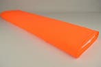 Donker oranje chiffon stof  - 15 of 50 meter rol, Hobby en Vrije tijd, Stoffen en Lappen, 120 cm of meer, Oranje, Ophalen of Verzenden