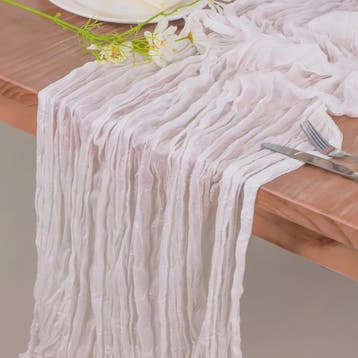 Luxe Kaasdoek Tafel Runner - Vintage Stijl voor Bruiloften &, Verzenden
