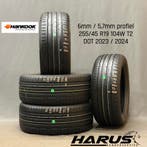 255/45/19 104W T2 Hankook zomerbanden 6/5,7mm profiel 4X, Auto-onderdelen, Banden en Velgen, 19 inch, Gebruikt, 255 mm, Ophalen of Verzenden