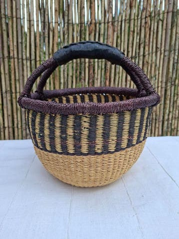 Fairtrade baby Bolgabasket / mandje, Mand, Verzenden, Rond, Nieuw