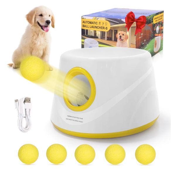 Automatische Ballenwerper Hond met 5 ETPU Ballen, Sport en Fitness, Darts, Nieuw, Verzenden