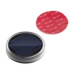 Solar grondspot Round met schemersensor voordeelset van 4, Verzenden, Minder dan 50 watt, Nieuw, Rvs
