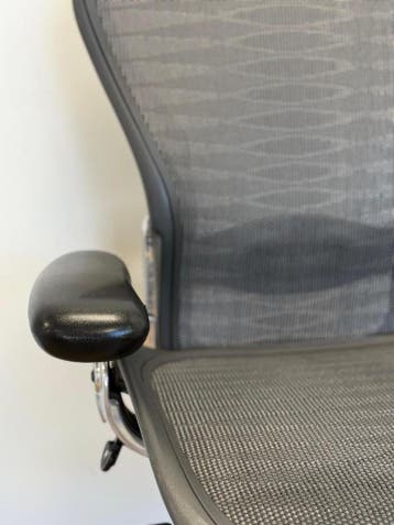 Chrome Herman Miller Aeron Bureaustoelen - Tuxedo Wave, Verzenden, Zwart, Zo goed als nieuw, Bureaustoel