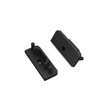 END CAP MET KABELOPENING | SURFACE | 14MM | ZWART | 20 STUKS, Nieuw