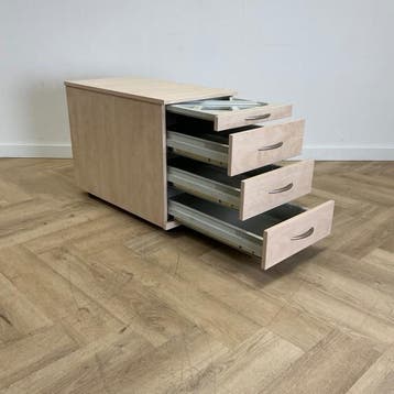 ladeblok 4 lades  (hxbxd) 60x43x76 cm,  ahorn, Ophalen of Verzenden, Gebruikt