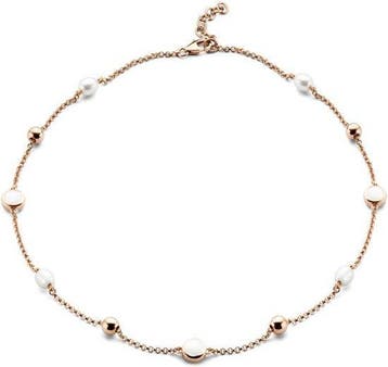 Casa Jewelry Collier Bella White - Rosé Verguld - 42cm + 3cm, Verzenden, Nieuw