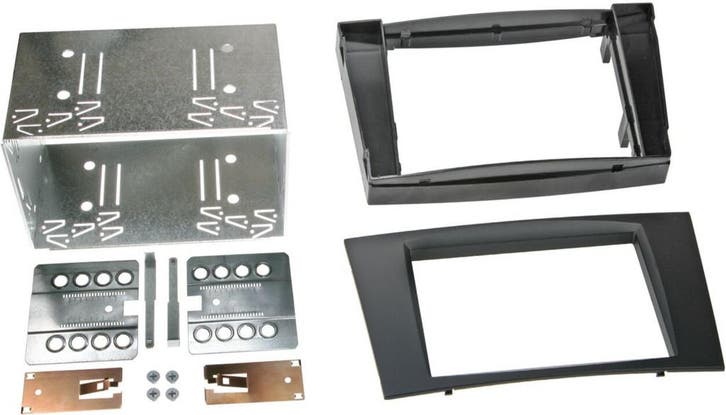 2-DIN Paneel Mercedes Benz E-klasse/ CLS - Kl: Zwart, Auto diversen, Autoradio's, Verzenden
