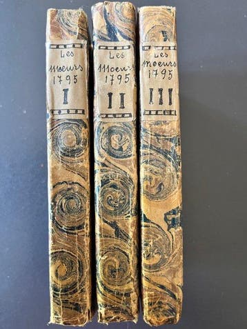 Anonyme - Les Mœurs – 3 volumes – Amsterdam, 1795 – reliures