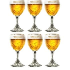 Grimbergen bierglazen – 15cl – 6 stuks, Verzamelen, Biermerken