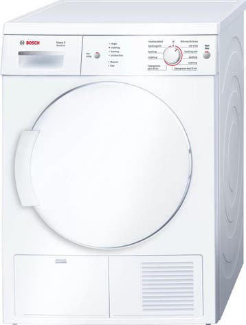 Bosch Wte84101 - Condensdroger - 6 kg - 66 dB, Ophalen of Verzenden, Zo goed als nieuw, Voorlader, 85 tot 90 cm