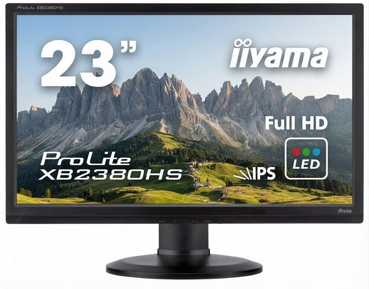 iiyama ProLite XB2380HS – 23 inch – Full HD –, Computers en Software, Monitoren, IPS, Ingebouwde speakers, Full HD, Refurbished