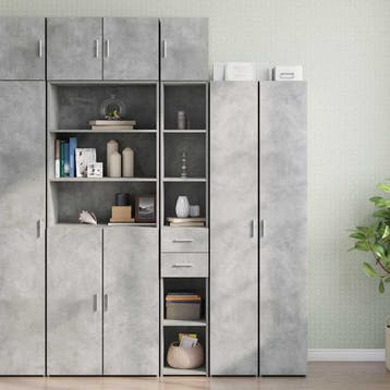 vidaXL Opbergkast smal 30x42,5x225 cm bewerkt hout, Huis en Inrichting, Kasten | Buffetkasten, Minder dan 50 cm, Nieuw, 25 tot 50 cm