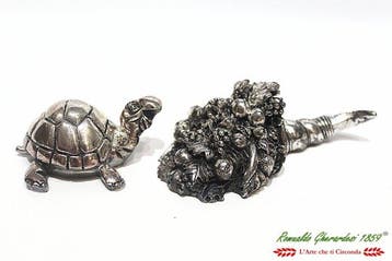 MIda Argenti in Lastra Argento - sculptuur, La cornucopia e