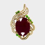 Zonder minimumprijs - Hanger - 14 karaat Geel goud, HRD