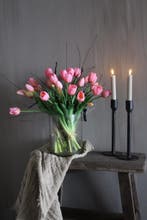 Bosje real touch Tulpen candy pink 40 cm, Ophalen of Verzenden, Nieuw