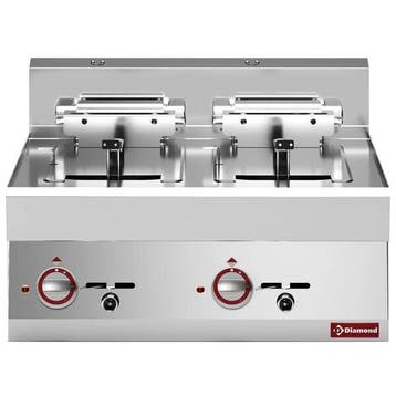 Diamond dubbele friteuse ALPHA 650 10+10L 100°C/180°C 400V, Ophalen of Verzenden, Nieuw in verpakking