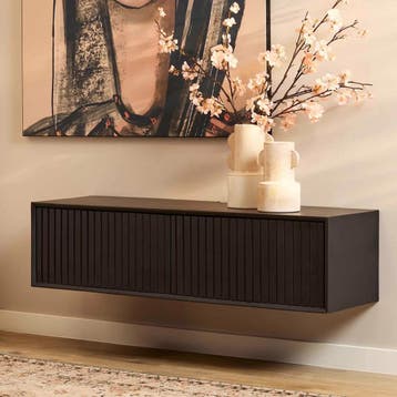 Zwevend tv meubel Madison Black | 120 cm | Starfurn, Ophalen of Verzenden, Nieuw