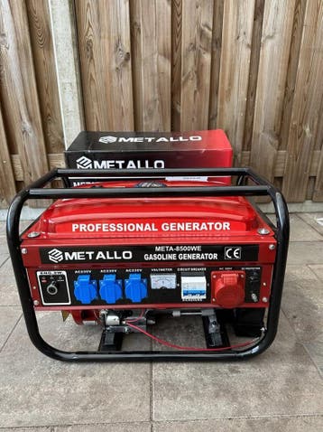Aggregaat, Metallo, 8500w, Rood, 2023, Nieuw