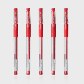 Set Gel Pen 0.5mm Rood - 4, 8 of 12 Stuks - Vloeiend Schrijv, Verzenden, Nieuw in verpakking