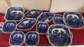 Copeland Spode - Eetservies (43) - Tower (Copeland Spode) -, Antiek en Kunst, Antiek | Meubels | Tafels