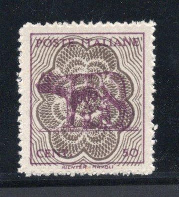 Koninkrijk Italië - Lupa - Diverse kleur Sassone nr. 515C, Gestempeld