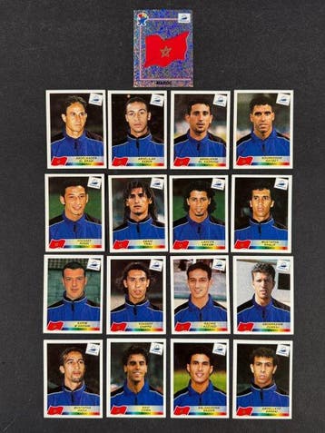 1998 Panini France 98 World Cup, Maroc complete team #50/66, Nieuw