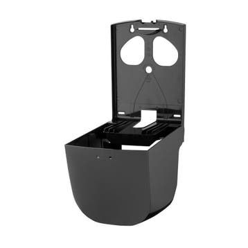 PlastiQline midi poetsroldispenser PQMidiCB - zwart, Verzenden