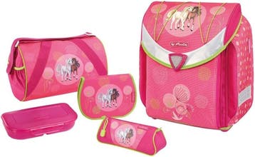 Meisjes Schooltas Herlitz | Luxe Set | 53% Korting, 30 tot 40 cm, Rugtas, Nieuw, Ophalen of Verzenden