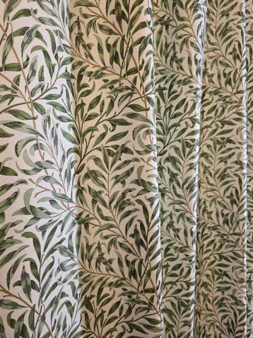 Stof William Morris Willow Bough wilgentakken 1887 Groen -