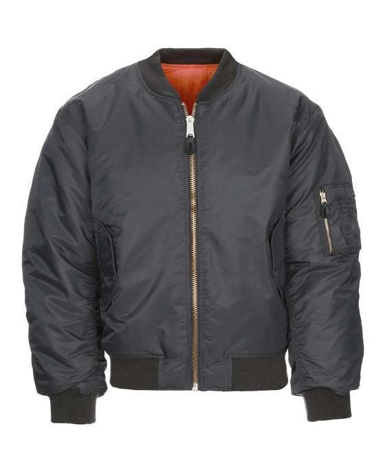 American Militairy 1 Bomberjack - Metal Grey (grijs), Kleding | Heren, Jassen | Winter, Grijs, Nieuw, Overige maten, Ophalen of Verzenden