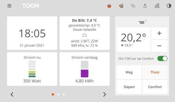 Toon thermostaat (geroot) +ToonStore - geen abonnement nodig, Ophalen of Verzenden, Zo goed als nieuw
