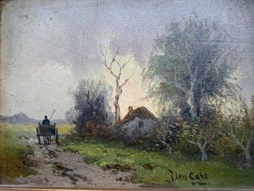 J. ten Cate (XIX-XX) - Boeren landschap
