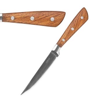 Steakmessen | MONTBLANC | RVS/Hout | 6 Stuks | Lengte 230mm, Verzenden, Nieuw in verpakking