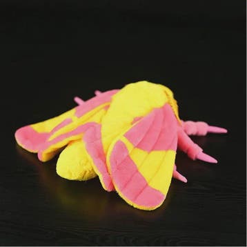 Kawaii Pluche Rose Maple Moth Pop - Schattig Insect Speelgoe