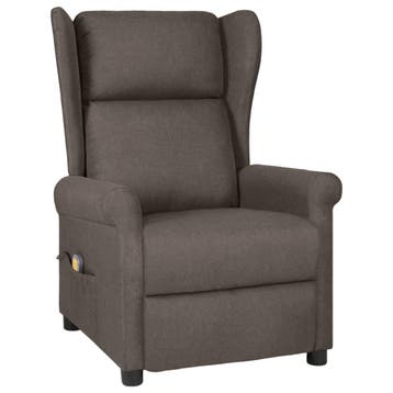 vidaXL Massagestoel stof bruin, Verzenden, Nieuw
