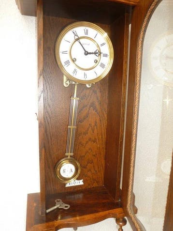Regulateur - - Eik - 1970-1980, Antiek en Kunst, Antiek | Klokken