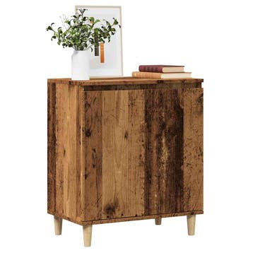 vidaXL Dressoir 60x35x70 cm bewerkt hout oud houtkleurig, Verzenden, Nieuw, Overige houtsoorten, Minder dan 50 cm