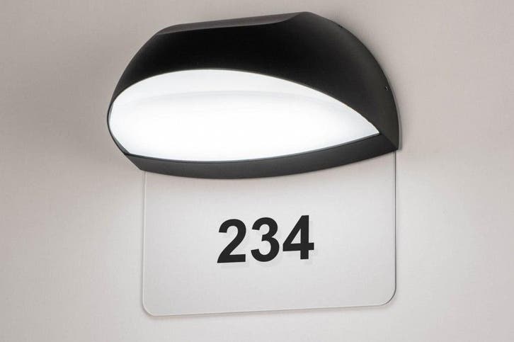 Rietveld Wandlampen - Wit, Zwart - Kunststof, Aluminium, Huis en Inrichting, Lampen | Wandlampen, Verzenden